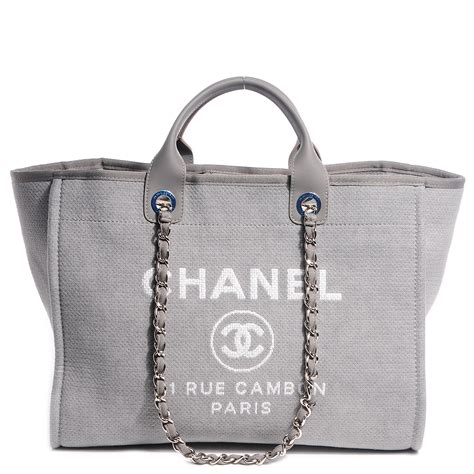 chanel deauville tote bag grey|chanel deauville bag price.